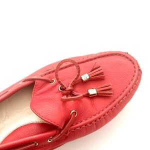 Cole Haan Women Grant  Orange Genuine Leather moccasins loafers- 39